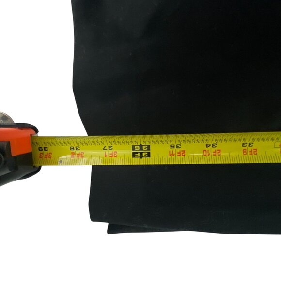 Ellen Tracy Black Short Sleeve Mini Dress With Gold Zipper Size 6 Whimsygoth - Picture 10 of 10